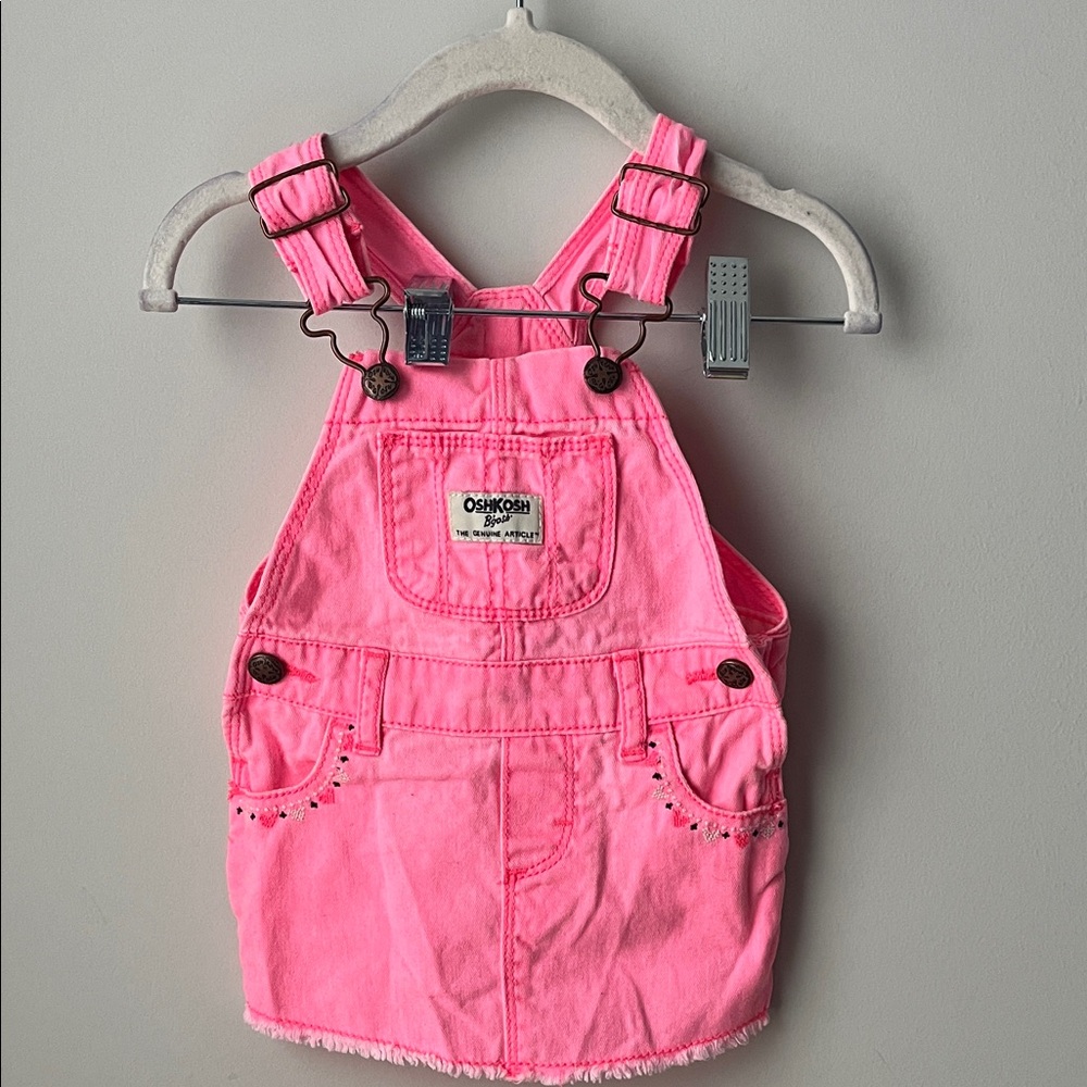 OshKosh B'gosh Bright Pink Kids Overalls